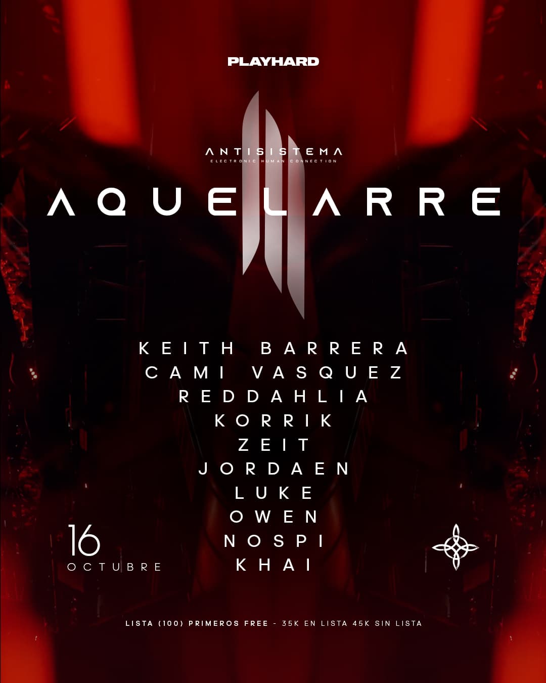 Flyer de AQUELARRE